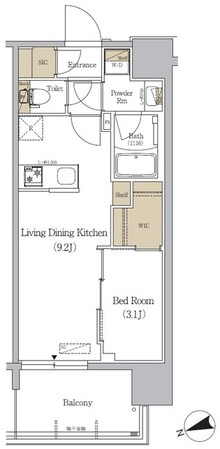 アーバネックス駒込の物件間取画像